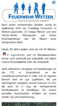 Mobile Screenshot of feuerwehr.wetzen.de